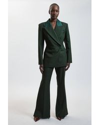 Karen Millen - Harper's Bazaar Tailored Kickflare Trouser - Lyst