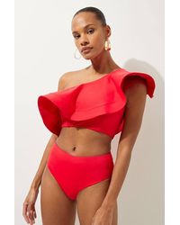 Karen Millen - High Waist Bikini Bottom - Lyst