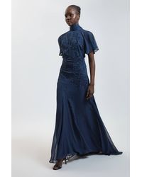 Karen Millen - Hand Embellished Georgette Gown - Lyst