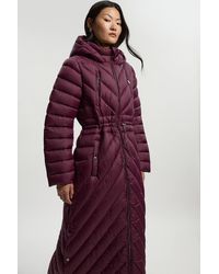 Karen Millen - Lightweight Packable Maxi Coat - Lyst