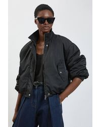 Karen Millen - Padded Short Trench Coat - Lyst