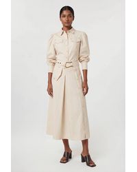 Karen Millen - Cotton Sateen Pocket Detail Woven Shirt - Lyst