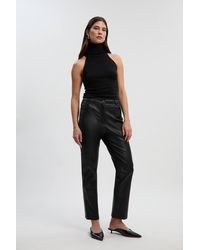 Karen Millen - Forever Stretch Leather Jeans - Lyst
