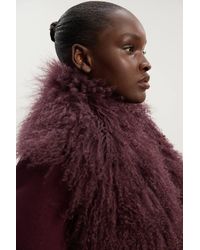 Karen Millen - Mongolian Wool Scarf - Lyst