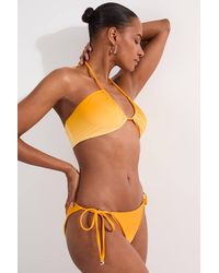 Karen Millen - Slinky Ombre Tie Side Bikini Bottoms - Lyst