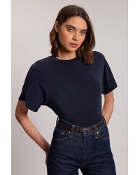 Karen Millen - Wool Blend Jersey T Shirt - Lyst