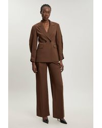 Karen Millen - Tailored Straight Leg Cigarette Trouser - Lyst