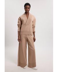 Karen Millen - Wool Look Pocket Detail Knit Trousers - Lyst