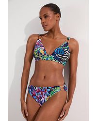 Karen Millen - Tropical Floral Bikini Bottoms - Lyst