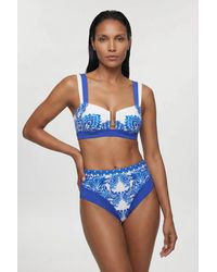 Karen Millen - Paisley Print Bikini Top - Lyst