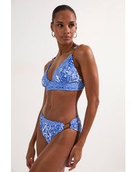 Karen Millen - Scarf Print Bikini Bottom - Lyst