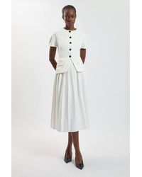 Karen Millen - Compact Stretch Midi Dress - Lyst