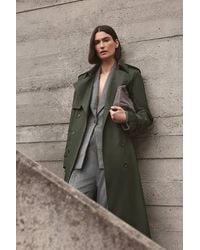 Karen Millen - Striped Compact Stretch Double Breasted Oversized Blazer - Lyst
