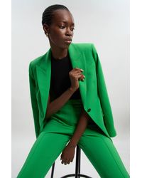 Karen Millen - Petite Compact Stretch Single Breasted Tailored Blazer - Lyst