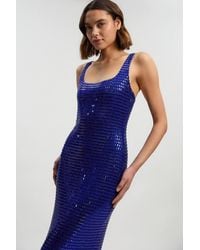 Karen Millen - Premium Crystal Embellished Midi Dress - Lyst