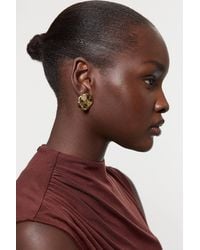 Karen Millen - Large Stud Statement Earrings - Lyst
