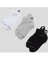 Karl Lagerfeld - K/ikonik Sneaker Socks – 3 Pack - Lyst