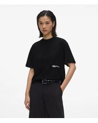 KL Jeans - Regular‑Fit Flocked Floral T-Shirt - Lyst