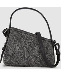 KL Jeans - Geo Mini Denim Crossbody Bag - Lyst
