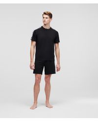 Karl Lagerfeld - Karl Logo Shorts And T-shirt Pajama Set - Lyst