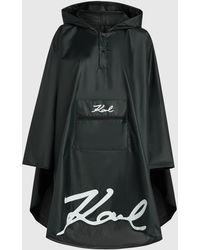 KARL LAGERFELD - K/Signature Rain Poncho - Lyst