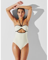 Karl Lagerfeld - Hotel Karl Halter-neck Swimsuit - Lyst