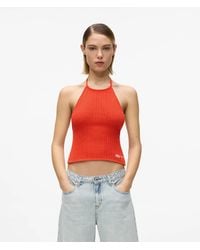 KL Jeans - Knitted Halterneck Top - Lyst