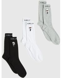 KARL LAGERFELD - Ikon Socks – 3 Pack - Lyst