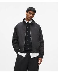 KARL LAGERFELD - Zip-Up Blouson Jacket - Lyst