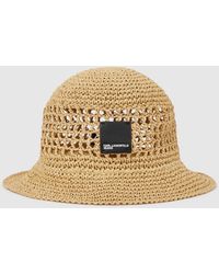 KL Jeans - Box Logo Woven Bucket Hat - Lyst