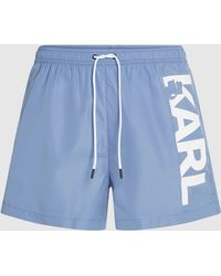 KARL LAGERFELD - Logo Short Boardshorts - Lyst