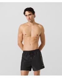 KARL LAGERFELD - Ikon Metallic Boardshorts - Lyst