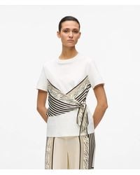 KARL LAGERFELD - Scarf Print T-Shirt - Lyst