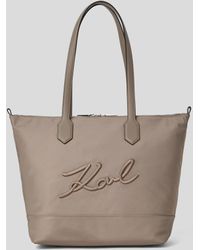 Karl Lagerfeld - K/signature Nylon Medium Tote Bag - Lyst