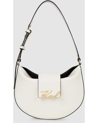 KARL LAGERFELD - K/Signature Moon Bag - Lyst