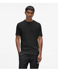 KARL LAGERFELD - Monogram Short-Sleeved Sweater - Lyst