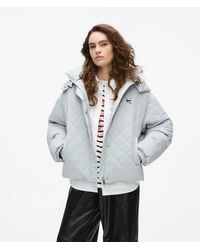 KARL LAGERFELD - Ikon Quilted Puffer Jacket - Lyst