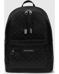 KARL LAGERFELD - K/Monogram Perforated Backpack - Lyst