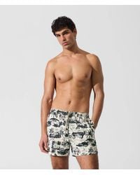 KARL LAGERFELD - All-Over-Print Short Boardshorts, Multicoloured - Lyst