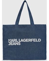 KL Jeans - Logo Denim Shopper - Lyst