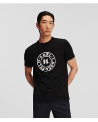 Karl Lagerfeld - Circle Logo T-shirt - Lyst