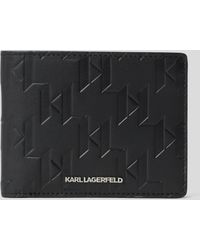 Karl Lagerfeld - Small K/loom Bi-fold Leather Wallet - Lyst