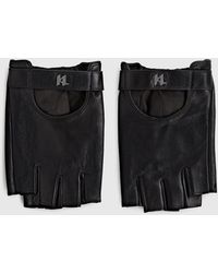 KARL LAGERFELD - K/Monogram Fingerless Gloves, Homme, Taille - Lyst