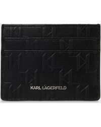 KARL LAGERFELD - K/Monogram Perforated Cardholder - Lyst