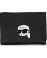 Karl Lagerfeld - K/ikonik Pin Small Leather Wallet - Lyst