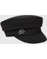 KARL LAGERFELD - K/Autograph Studded Captain Cap - Lyst
