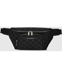 KARL LAGERFELD - K/Monogram Jacquard Belt Bag - Lyst