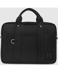 KARL LAGERFELD - Monogram Patch Briefcase - Lyst