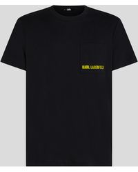 Karl Lagerfeld - T-shirt À Poche Avec Logo Karl - Lyst