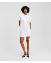 Karl Lagerfeld - Logo T-shirt Dress - Lyst